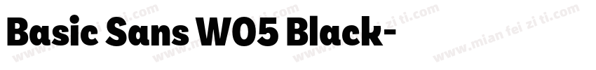 Basic Sans W05 Black字体转换